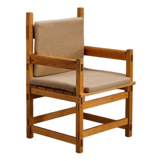 Architectural Armchair by Georg Küttlinger, 1960s For Sale