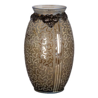Art Deco Glass Vase, 20th Century, 1920s For Sale