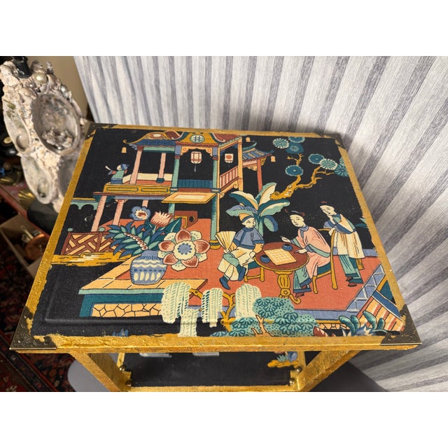 Pair of Late 20th Century Chinoiserie Nightstands / Cabinets For Sale - Image 4 of 15