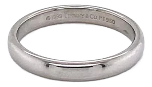 Tiffany & Co. Platinum Plain Wedding Band Ring