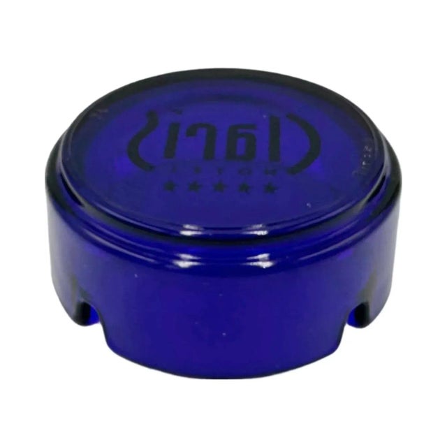 Vintage Cobalt Blue Glass Claris Hotel Barcelona, Spain Ashtray For Sale In Washington DC - Image 6 of 12