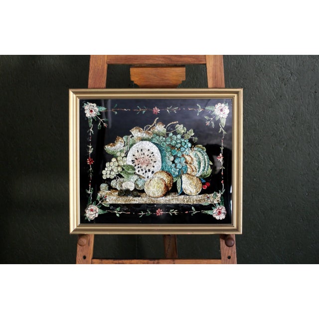 Large Harvest Foil Art From the 1930s For Sale - Image 6 of 12