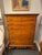 Wood Mid 20th Century Vintage Eldred Wheeler Tiger Maple Chest on Frame For Sale - Image 7 of 8