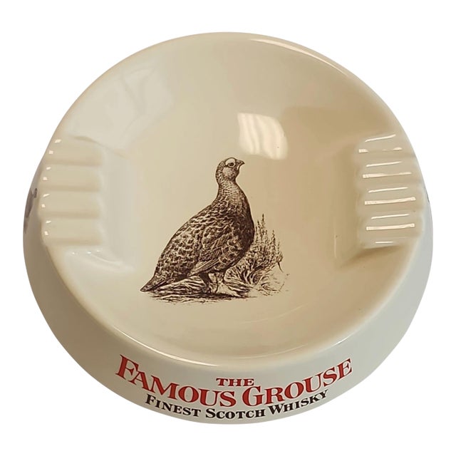 1970s English the Famous Grouse Pub Ashtray For Sale