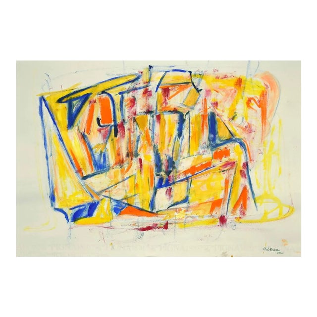 Giorgio Lo Fermo, Geometrical Abstract Composition, 2020, Mixed Media on Paper For Sale