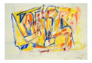 Giorgio Lo Fermo, Geometrical Abstract Composition, 2020, Mixed Media on Paper