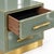 Sage Green Murano Glass Nightstands with Brass Plinth from Justfurnituress SRL, Set of 2 For Sale - Image 6 of 9