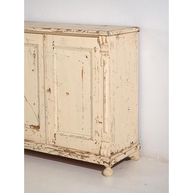 Small Vintage White Buffet, 1920s For Sale - Image 9 of 11