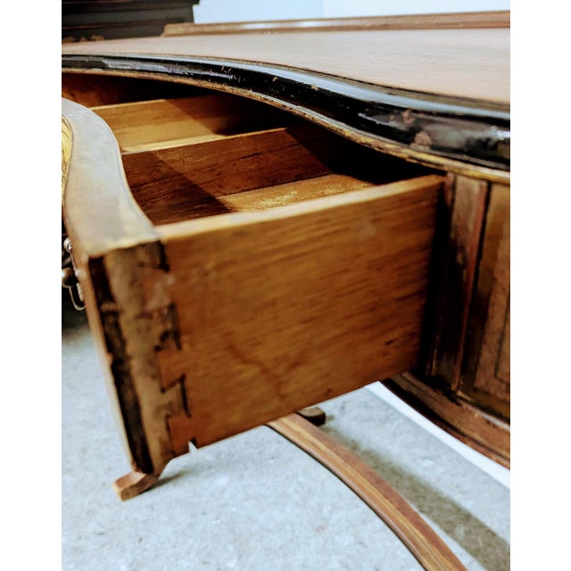 Antique Kidney Shaped Writing Desk 19th Century. For Sale - Image 10 of 12