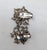 Metal Vintage 1950s Signed Napier Silvertone Filigree Faux-Amethyst Flower Clip Earrings- 2 Pieces For Sale - Image 7 of 8
