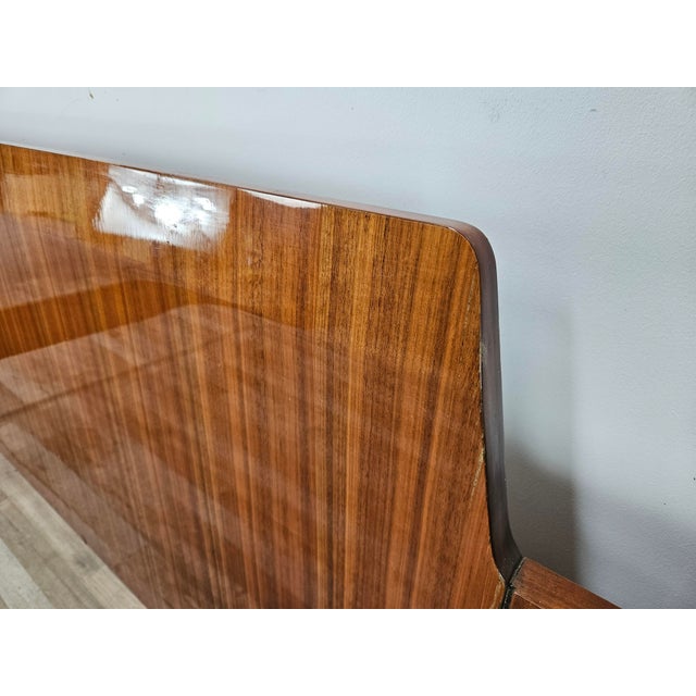 Wood Mid-Century Walnut Double Bed, 1960 For Sale - Image 7 of 18