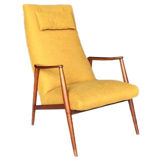 Danish Teak Lounge Chair by Hartmut Lohmeyer, 1950s For Sale