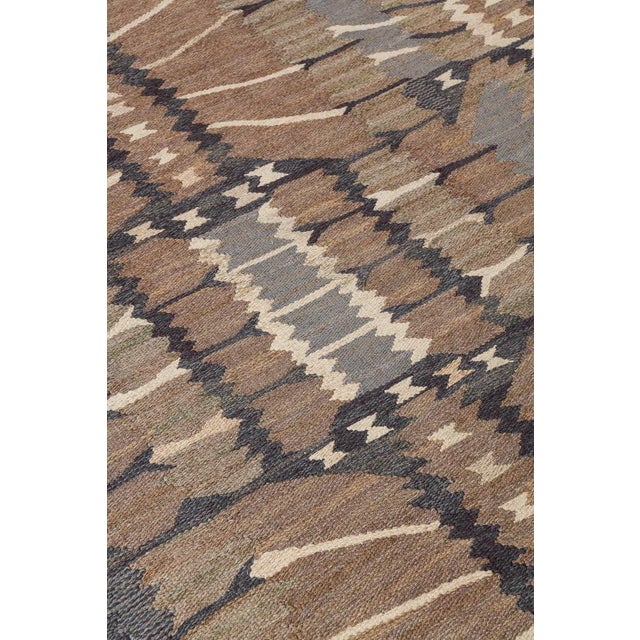 1950s Strålblomman Grå Rug by Barbro Nilsson, 1952 For Sale - Image 5 of 9
