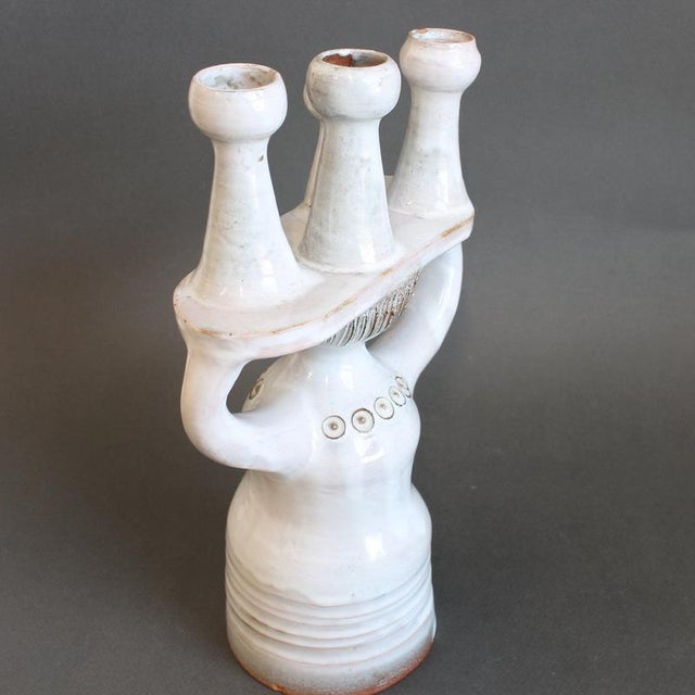 Sculptural Ceramic Pottery Porter Candleholder by Jacques Pouchain for Atelier Dieulefit, 1960s-1970s For Sale - Image 12 of 18