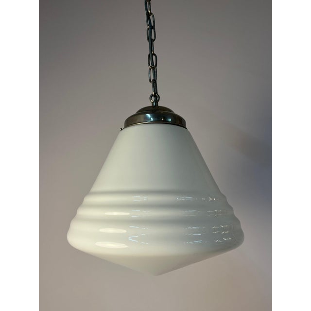Philips Phililite Opal Glass Hanging Lamp from Philips For Sale - Image 4 of 11