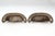 Mid 20th Century Pair of Vintage 3.625 In. Polished Nickel Brass Cup Bin Pulls For Sale - Image 5 of 5