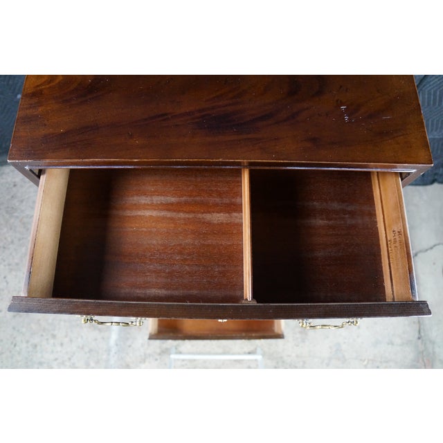 Wood Henredon 18th C. Chippendale Style Mahogany Semainier Chest Lingerie Dresser 59" For Sale - Image 7 of 18