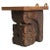 Antique Indian Rajasthan Carved Wood Temple Corbel Architectural Wall Bracket For Sale - Image 13 of 13