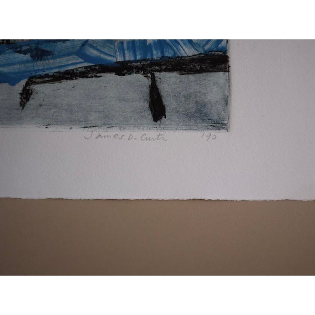 1990 James D. Curtis Etching Titled "Drawing" For Sale - Image 9 of 9