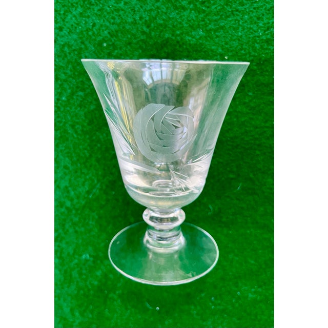 1950s Vintage Fostoria Cordial Glasses - Set of 8 For Sale In Savannah - Image 6 of 9