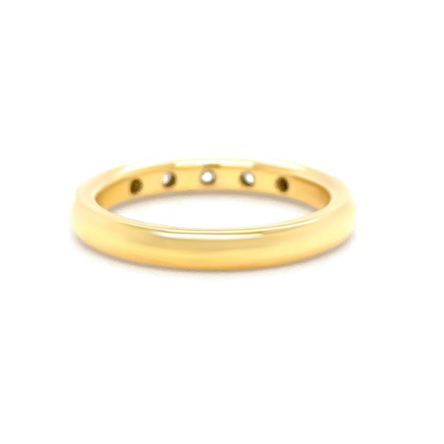 Tiffany & Co. 18ct Yellow Gold Elsa Peretti Diamond Ring 0.10ct 3.88g, Size 4.75 For Sale - Image 6 of 7
