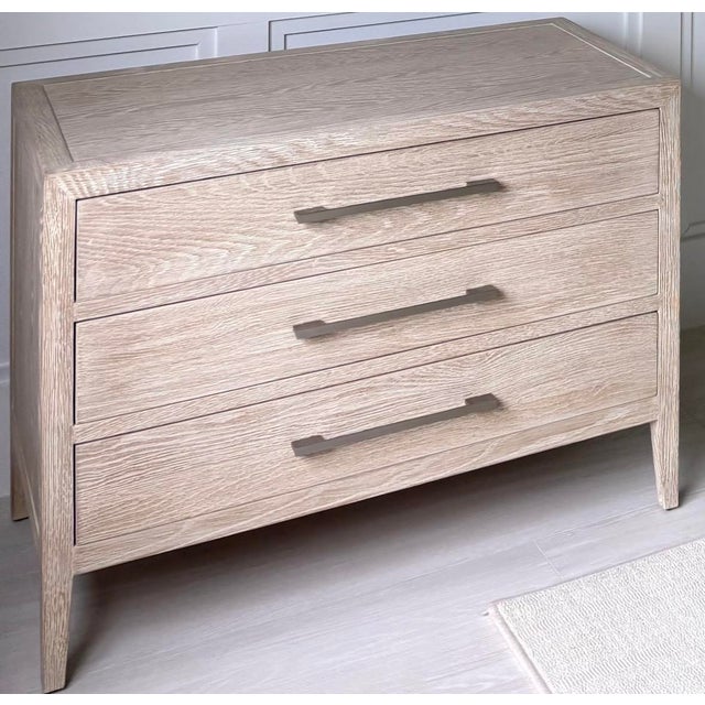 2020s Restoration Hardware French Contemporary Closed Nightstands – Pair For Sale - Image 5 of 5