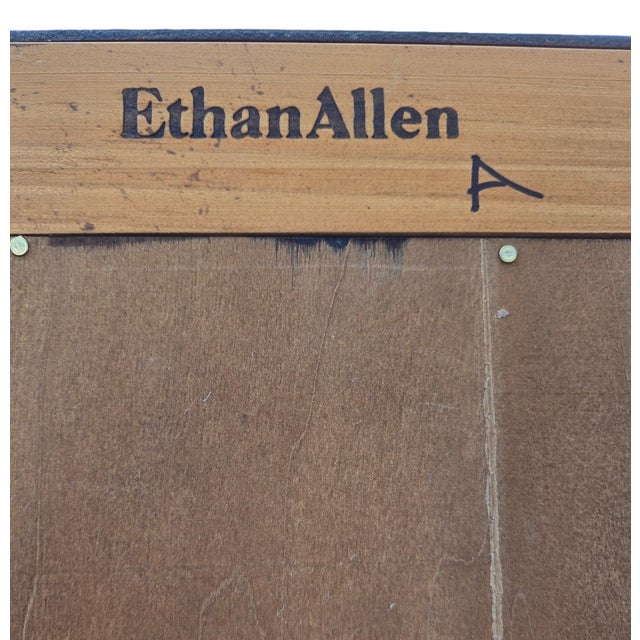 Brown Ethan Allen Country Craftsman Hutch China Cabinet Shelf Display Knotty Pine For Sale - Image 8 of 12