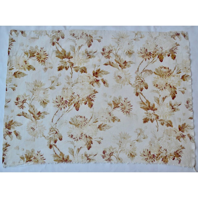 1940s Floral Fabric Pieces - Set of 3 For Sale - Image 6 of 9