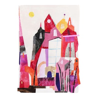 "Beach Houses" Original Artwork by Maria C Bernhardsson For Sale