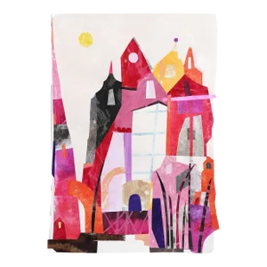 "Beach Houses" Original Artwork by Maria C Bernhardsson
