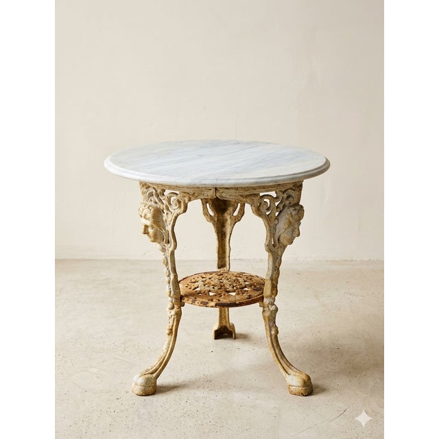 Late 19th Century Classic Late Victorian Cast Iron Table Rococo Revival Style For Sale In Atlanta - Image 6 of 6