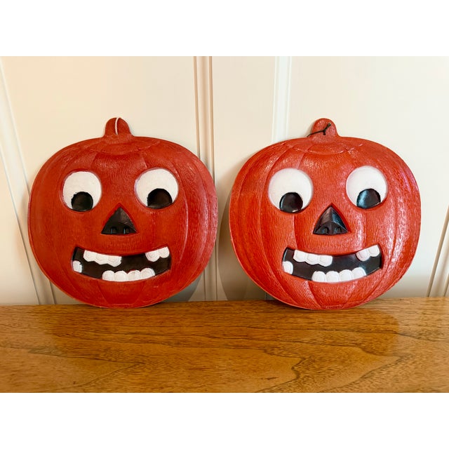 Figurative Vintage German Die Cut Pressed Cardboard Halloween Decorations, Set of 4 For Sale - Image 3 of 12