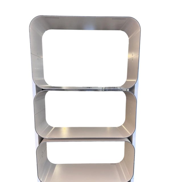Space Age Aluminium Shelving Unit, 1970 For Sale - Image 6 of 11