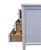 Wood Lexington / Henry Link Country Cottage Style 30" White Wicker Three Drawer Nightstand 477-513 For Sale - Image 7 of 13