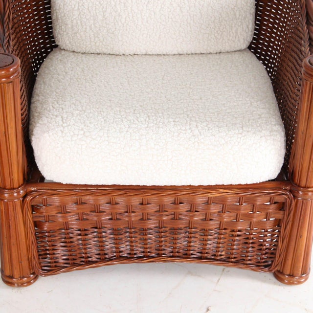 Rattan Living Room Set, 1970s, Set of 3 For Sale - Image 9 of 18