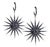 Bochic Classic & Chic Star Black Diamond Earrings Set In 18K Black Gold For Sale - Image 13 of 18
