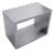 Modern Greg Sheres Style Stainless Steel End Table with Shelf For Sale
