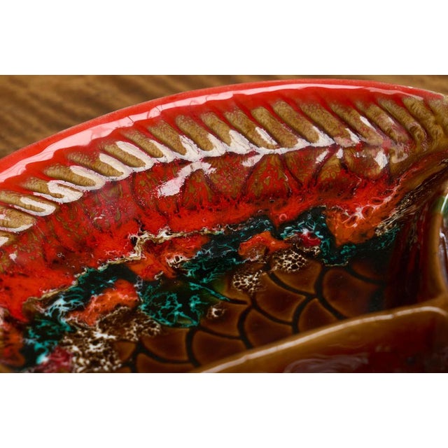 Large Mid-Century Studio Pottery Fish Bowl from Vallauris, France, 1950s For Sale - Image 4 of 11