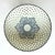 Mid-Century Modern Vintage Mid-Century Modern Bombay Company Blue Reticulated Compote Pedestal Bowl For Sale - Image 3 of 7