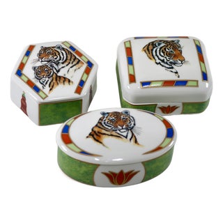 Lynn Chase Tiger Raj Boxes-Set of 3 For Sale