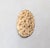 Mid-Century Modern Vintage 1972 Signed Napier Oval Goldtone Bumpy Brooch For Sale - Image 3 of 7