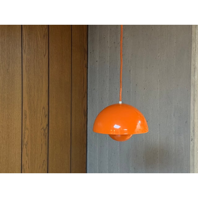 1960s Flower Pot Pendant Lamp by Verner Panton for Louis Poulsen, Denmark, 1960s For Sale - Image 5 of 14