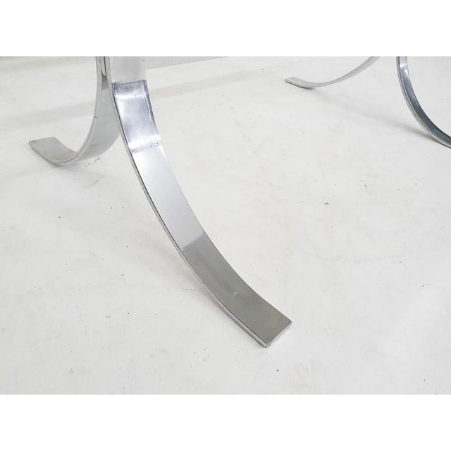 1970s Glass and Chrome Dining Table, 1970s For Sale - Image 5 of 6