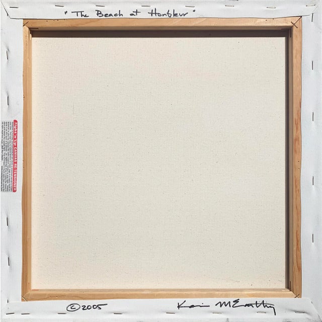 Textile 'Beach at Honfleur' by Kari McCarthy, 2005, Hawaiian Woman Artist, Giverny, San Francisco Art Academy For Sale - Image 7 of 9