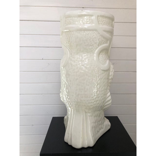 Vintage Ceramic Owl Umbrella Stand made in Spain Chairish