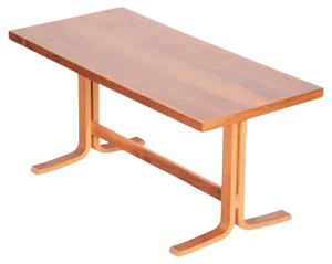 Mid-Century Modern Czech Rectangular Oak Table, 1960s