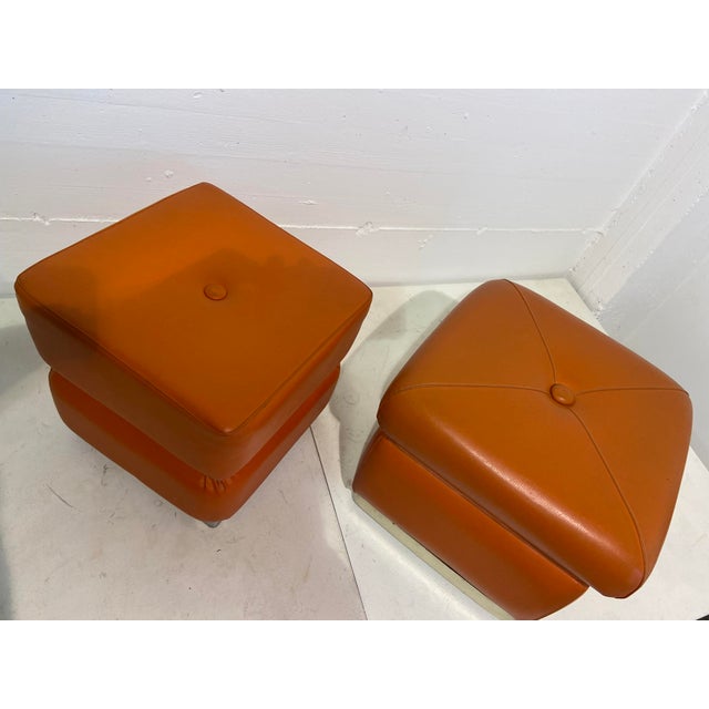 Vintage Poufs, 1974, Set of 2 For Sale - Image 10 of 12
