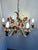Vintage Passeri Florentine Floral Chandelier in Hand-Painted Wrought Iron, Italy, 1960s For Sale - Image 14 of 15