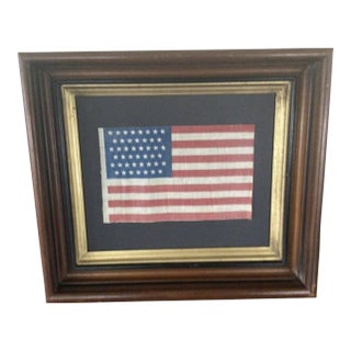 1930s Vintage 45 Star American Flag 1896- 1907 Utah For Sale