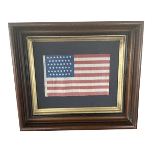 1930s Vintage 45 Star American Flag 1896- 1907 Utah